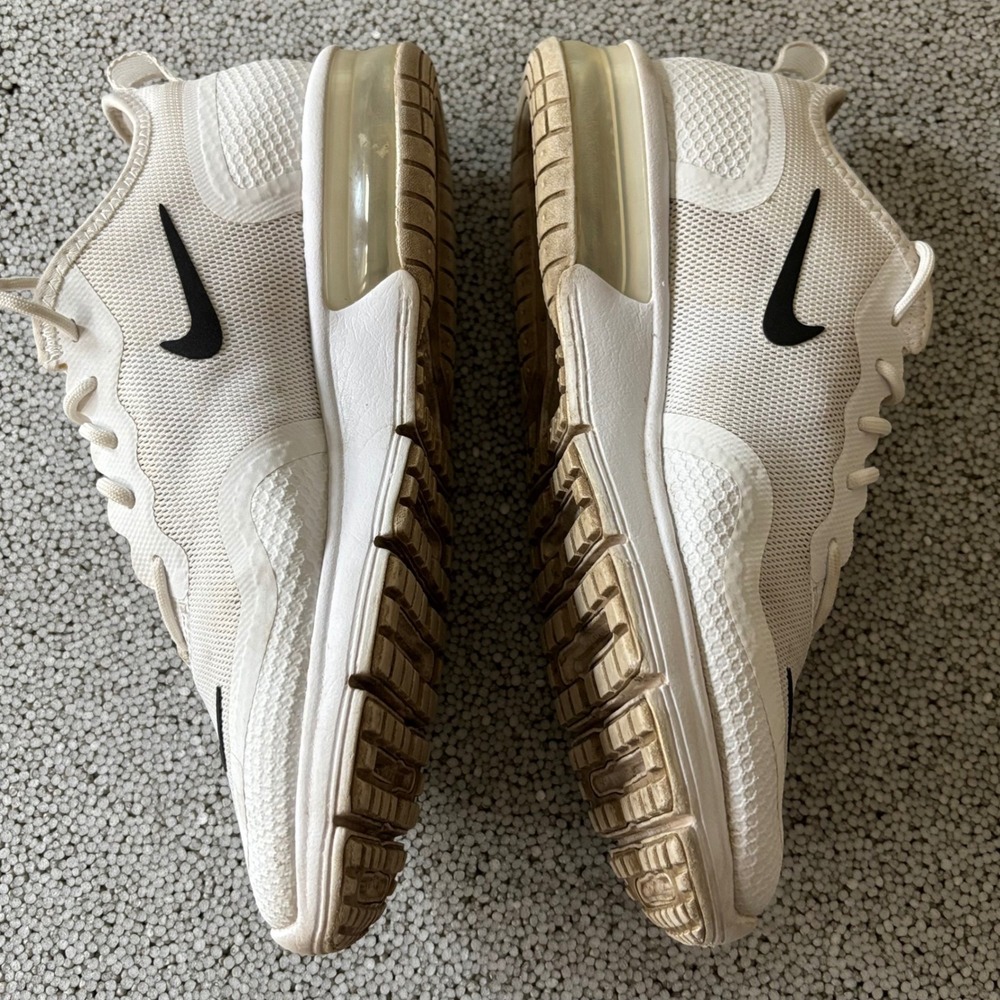 Nike Air Max Sequent 4.5 Sneakers Womens 8 White Black Mesh Athleisure Street - Picture 3 of 10